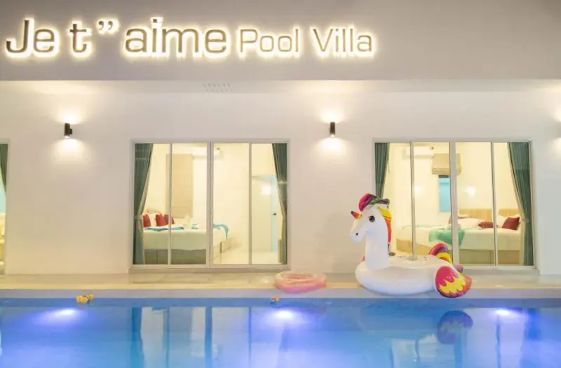 ภายนอก Je t’’aime pool villa