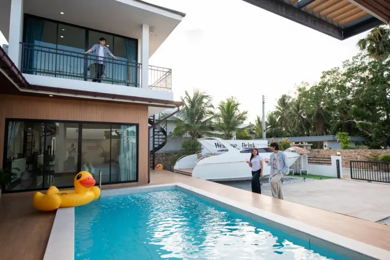 ภายนอก Welcome drink poolvilla