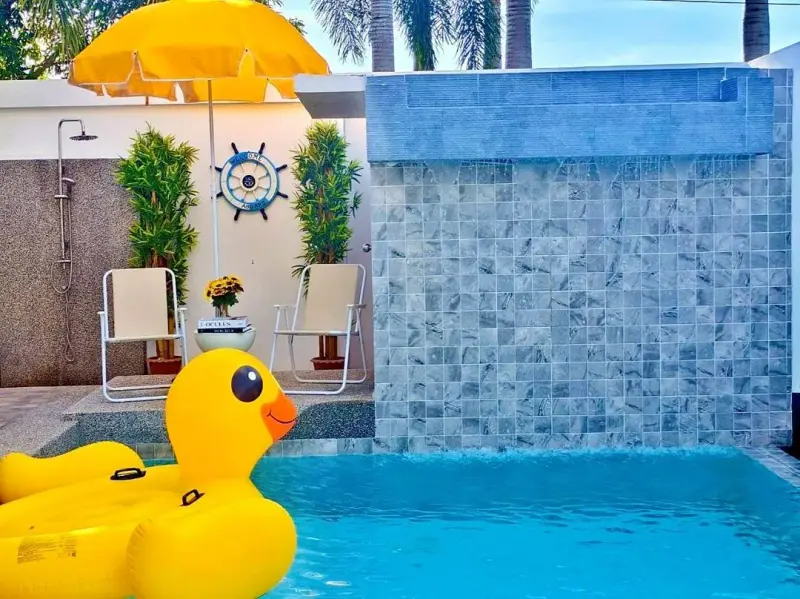 ภายนอก Magic time pool villa