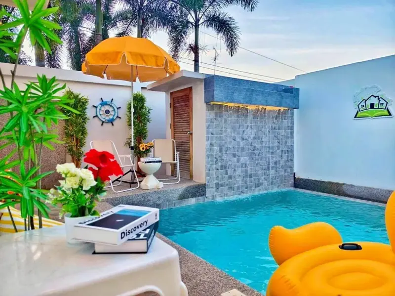 ภายนอก Magic time pool villa