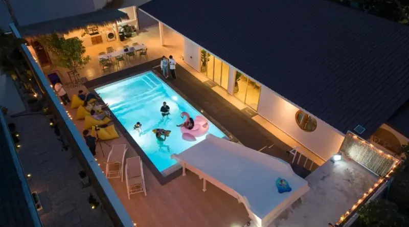 ภายนอก De Beach Pool villa