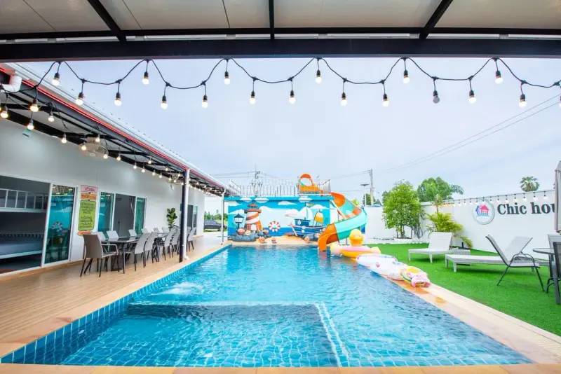 พูลวิลล่า Chic house pool villa