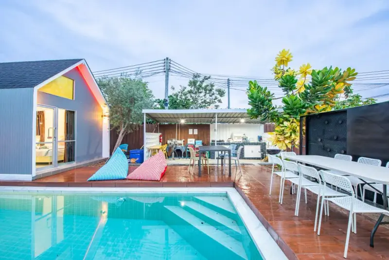 ภายนอก Villa Lagoon Bang Saray