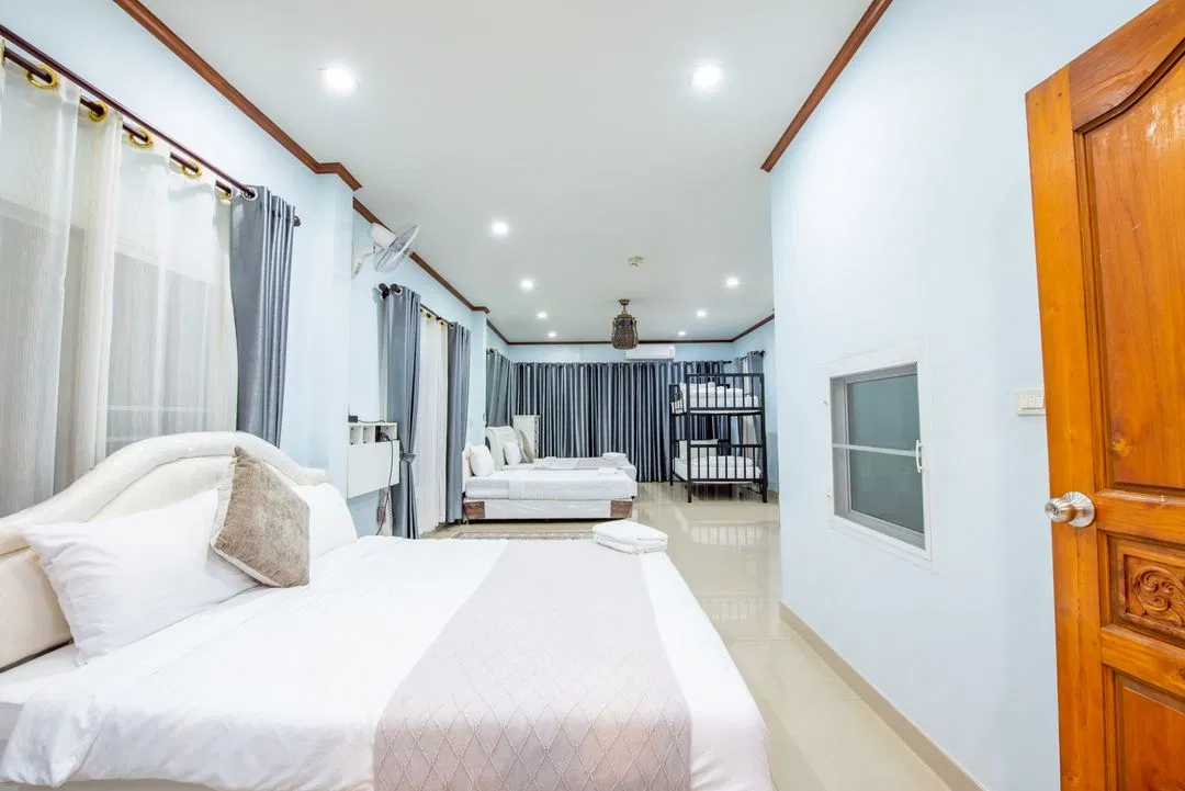 ห้องนอน White Sand Pool Villa