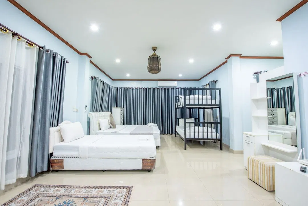 ห้องนอน White Sand Pool Villa