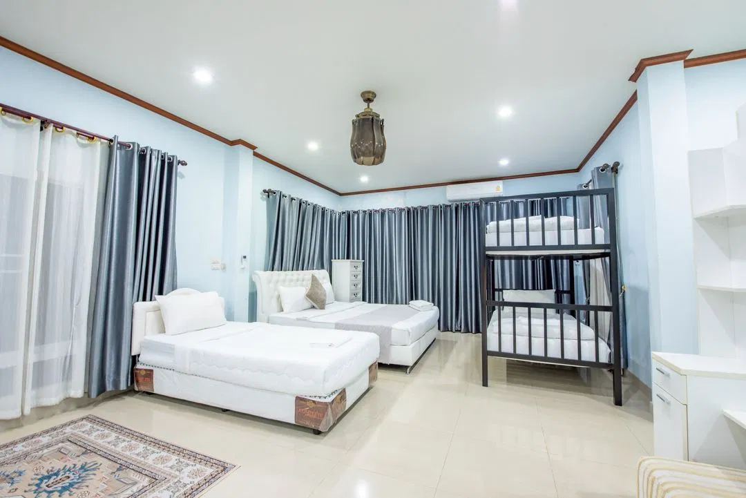 ห้องนอน White Sand Pool Villa
