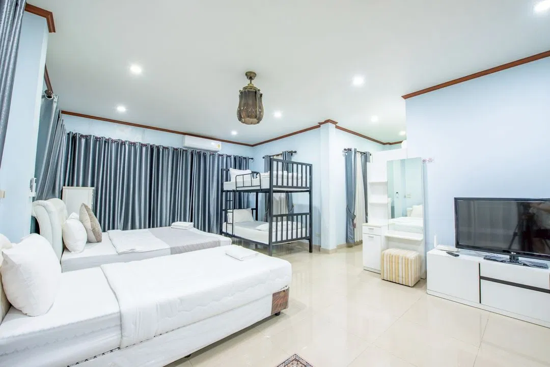 ห้องนอน White Sand Pool Villa