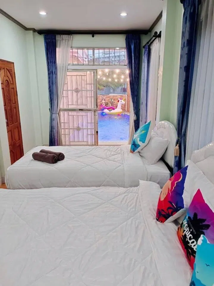 ห้องนอน Sea View Pool Villa