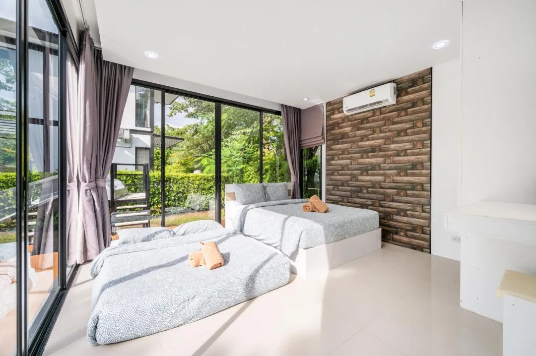 ห้องนอน Anb loft No.9 poolvilla