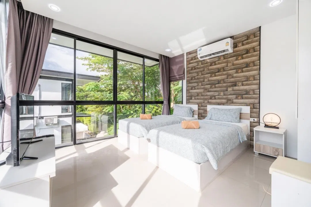 ห้องนอน Anb loft No.9 poolvilla