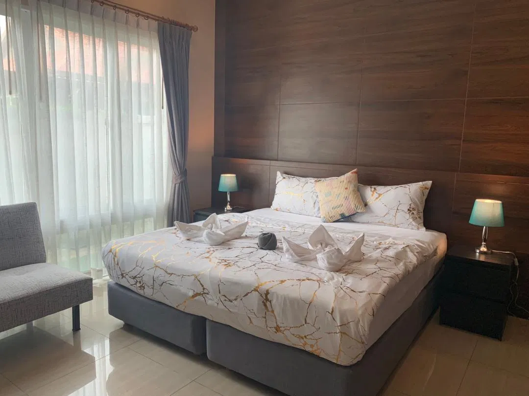 ห้องนอน SilverGold Poolvilla