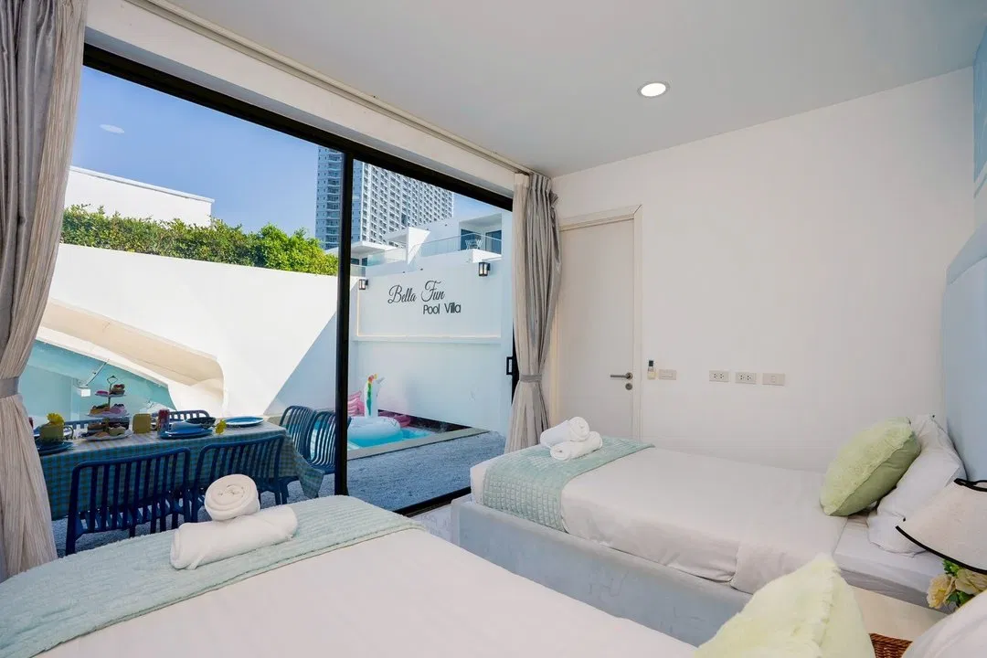 ห้องนอน Bella Fun Pool Villa