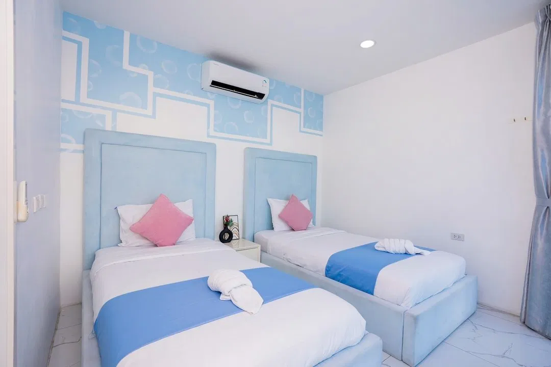 ห้องนอน Fun Paradise Pool Villa