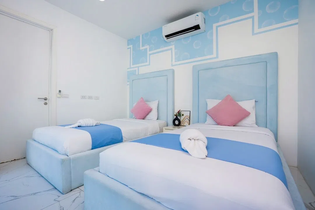 ห้องนอน Fun Paradise Pool Villa
