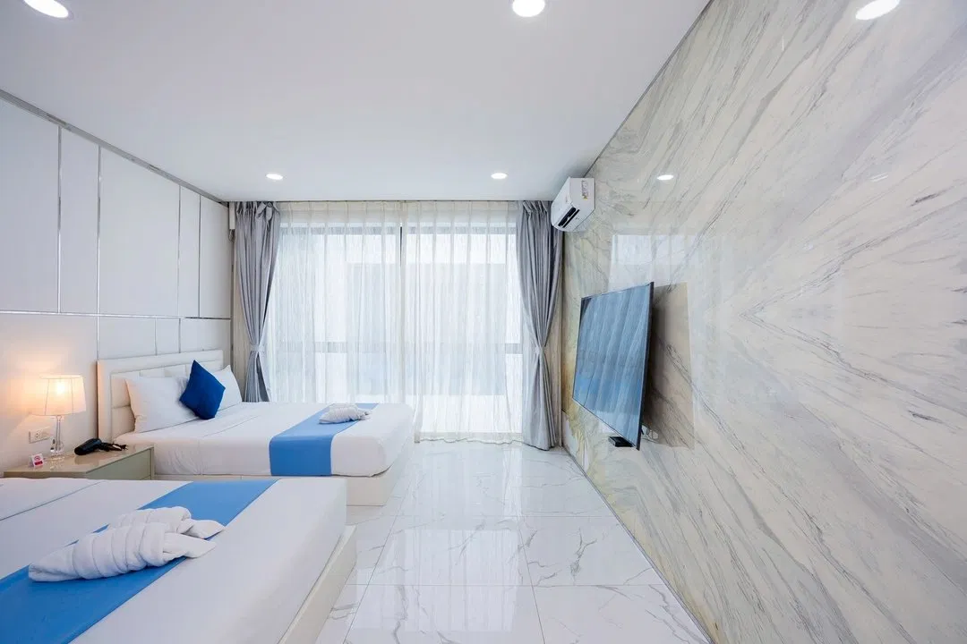 ห้องนอน Fun Paradise Pool Villa