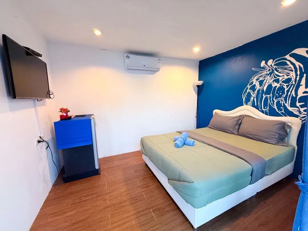 ห้องนอน Blu Villa Sattahip