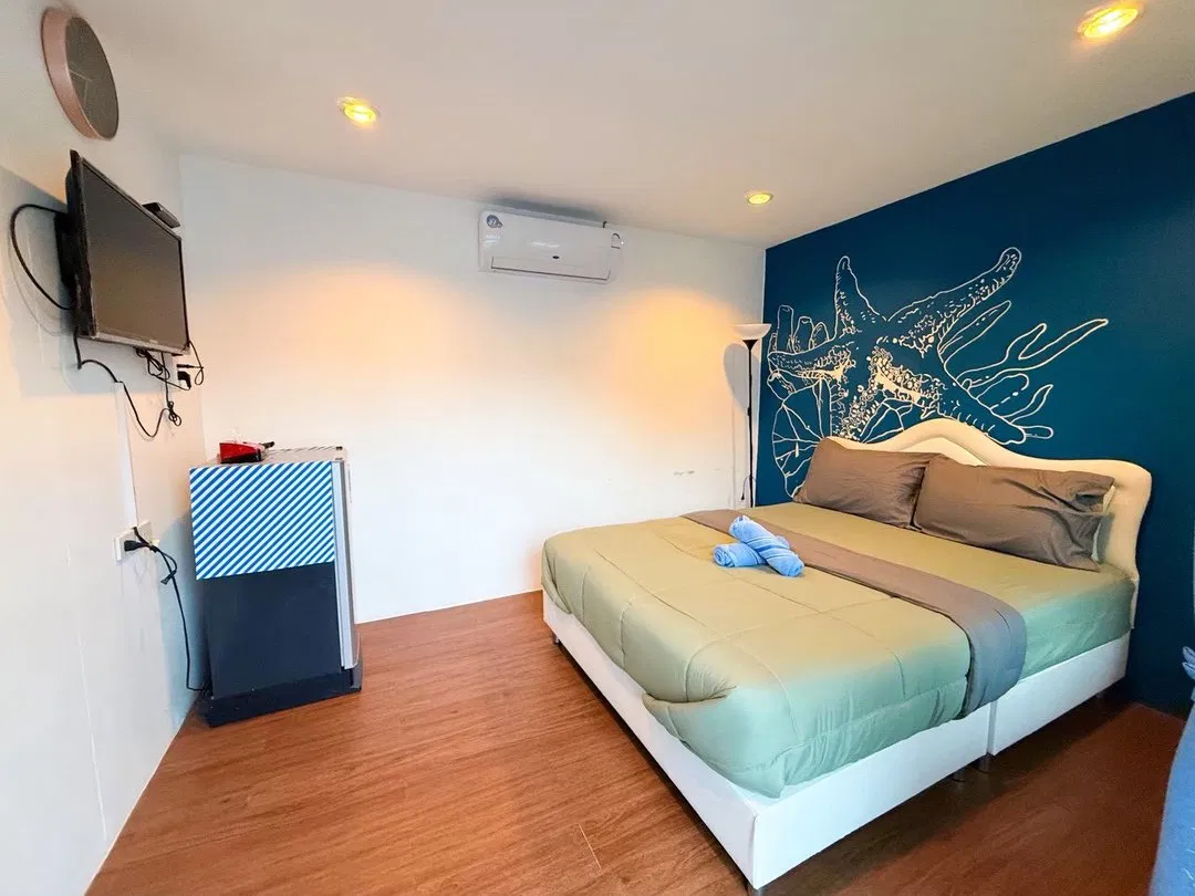 ห้องนอน Blu Villa Sattahip