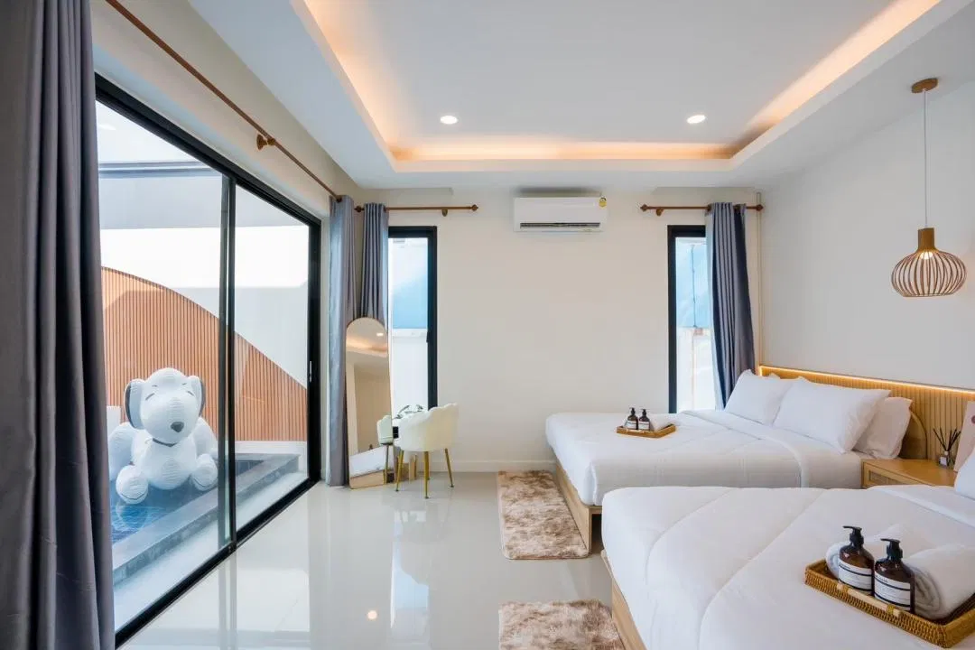 ห้องนอน Villa Whale