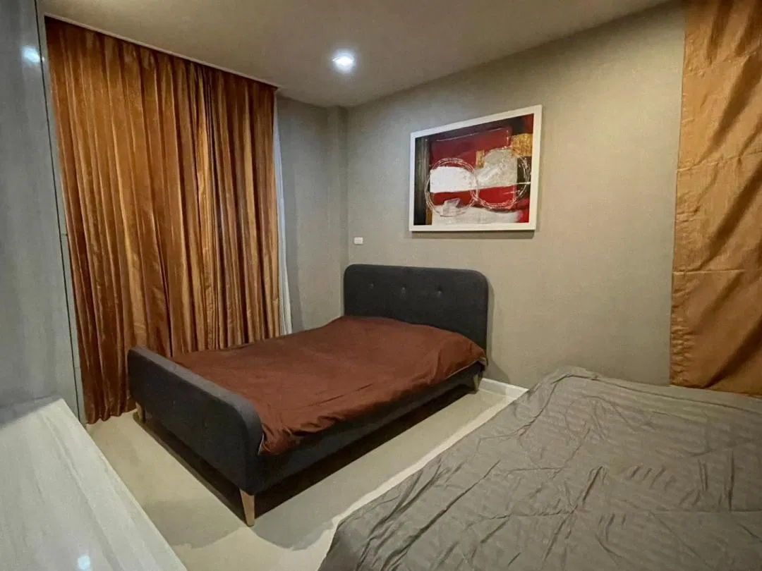 ห้องนอน บ้านสวนมีสุข พูลวิลล่า