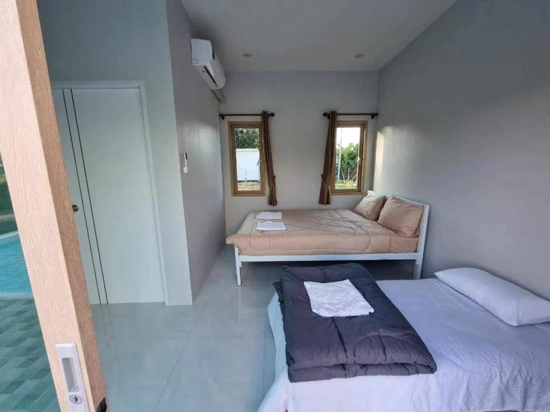 ห้องนอน Pixel mountain view poolvilla (เขาใหญ่)