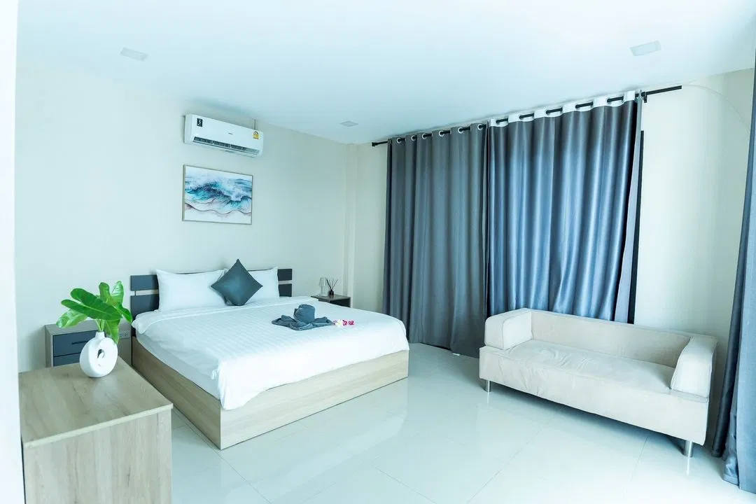 ห้องนอน Na-tree pool villa Pattaya
