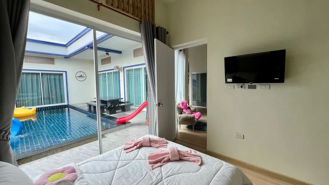 ห้องนอน Tabi Bito Pool Villa
