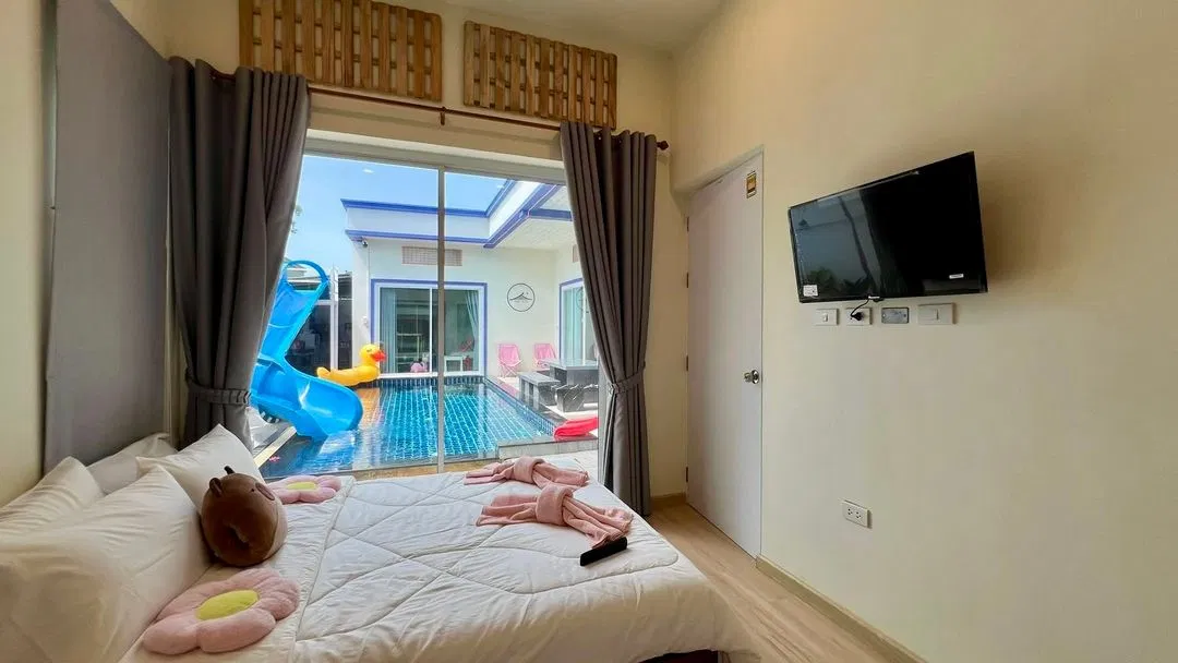 ห้องนอน Tabi Bito Pool Villa
