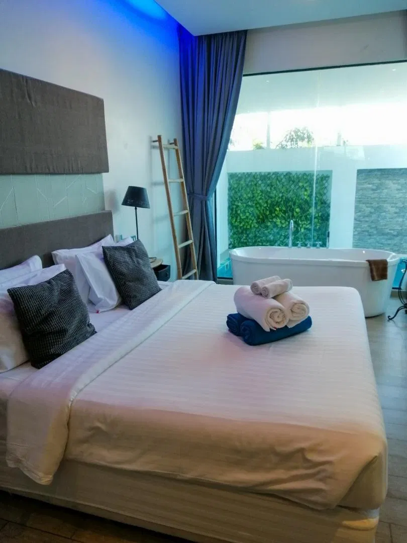 ห้องนอน Tropicana Pool Villa Pattaya