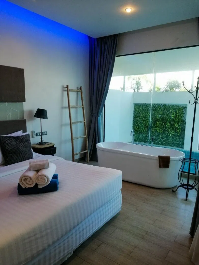 ห้องนอน Tropicana Pool Villa Pattaya