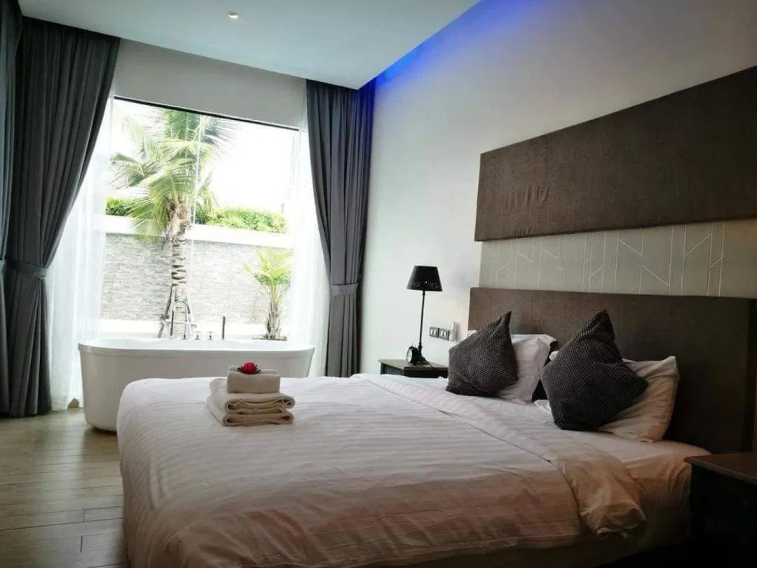 ห้องนอน Tropicana Pool Villa Pattaya