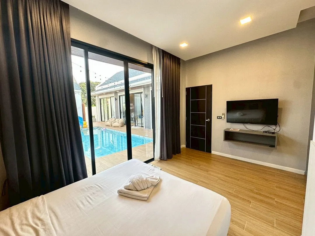 ห้องนอน Sea mood pool villa