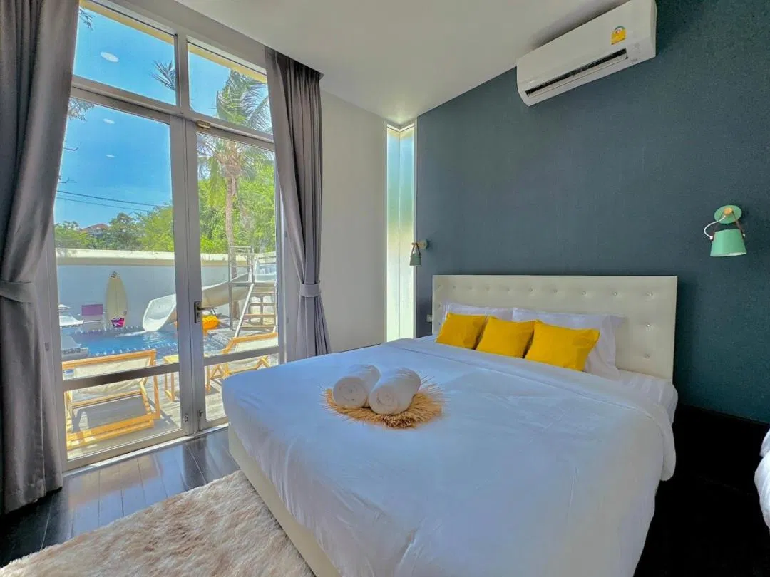 ห้องนอน Family Pool Villa