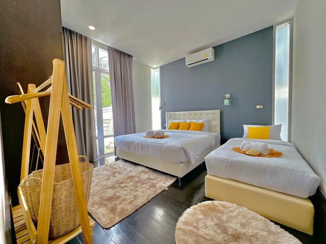 ห้องนอน Family Pool Villa