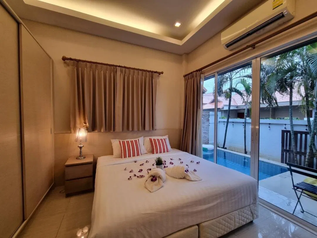 ห้องนอน The Golfers Poolvilla