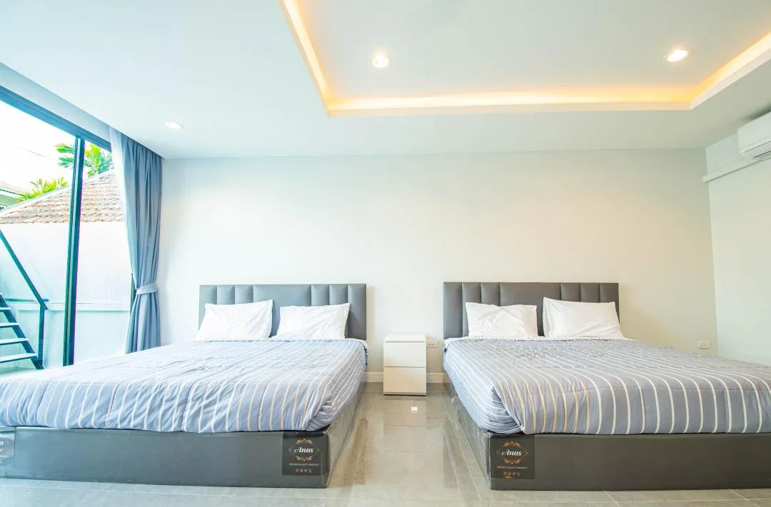 ห้องนอน The bluesea poolvilla jomtien