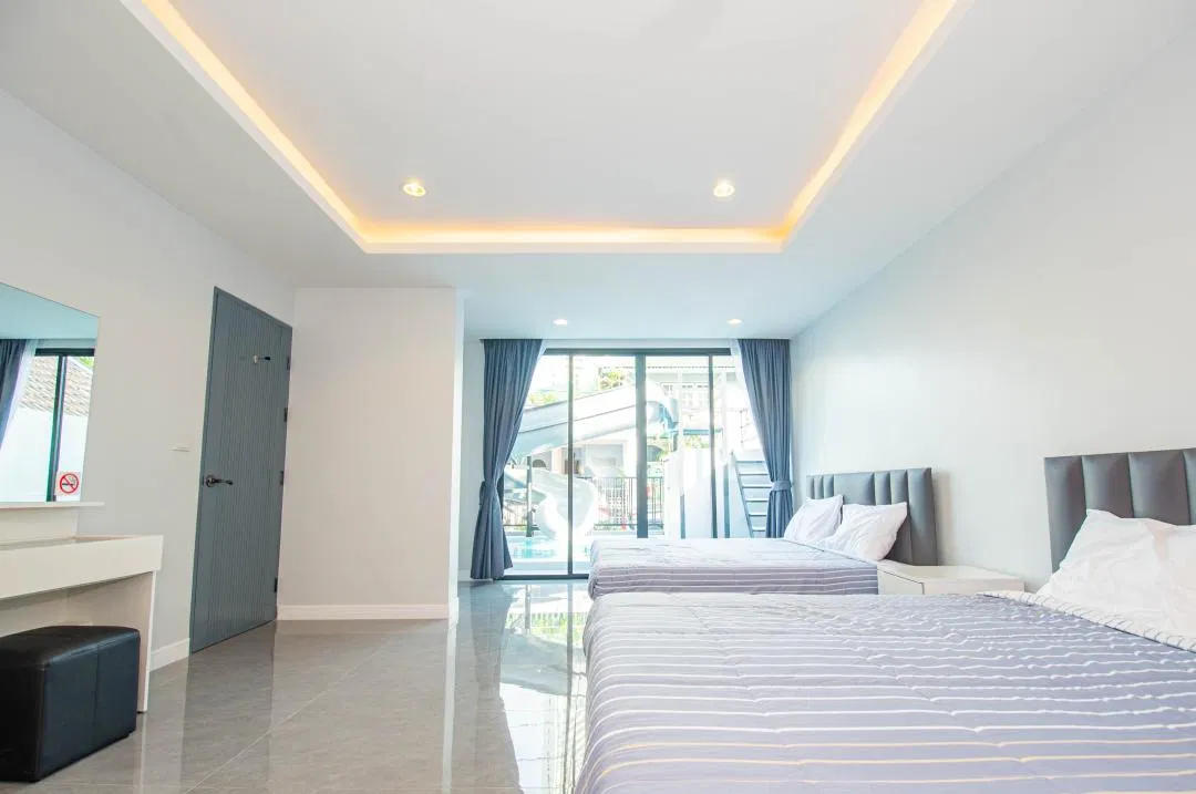 ห้องนอน The bluesea poolvilla jomtien