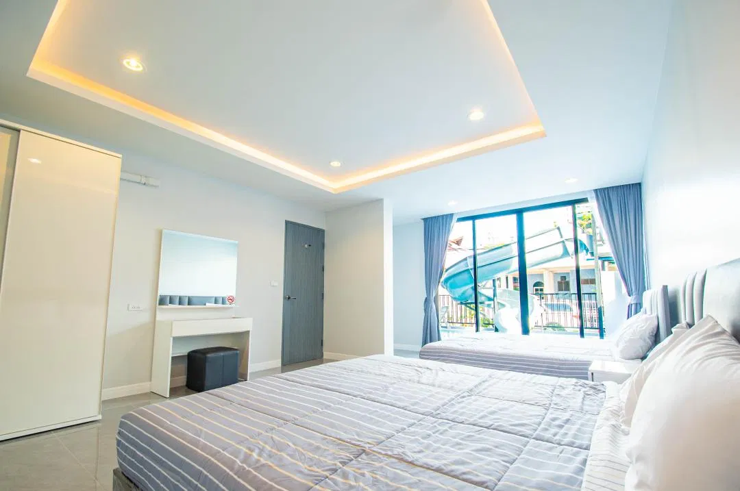ห้องนอน The bluesea poolvilla jomtien