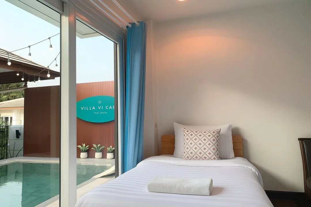 ห้องนอน Villa Vi Casa