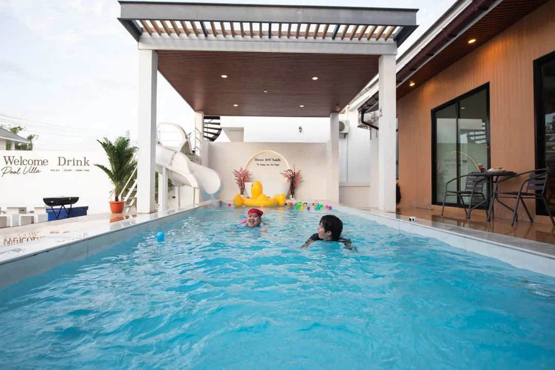 ภายนอก Welcome drink poolvilla