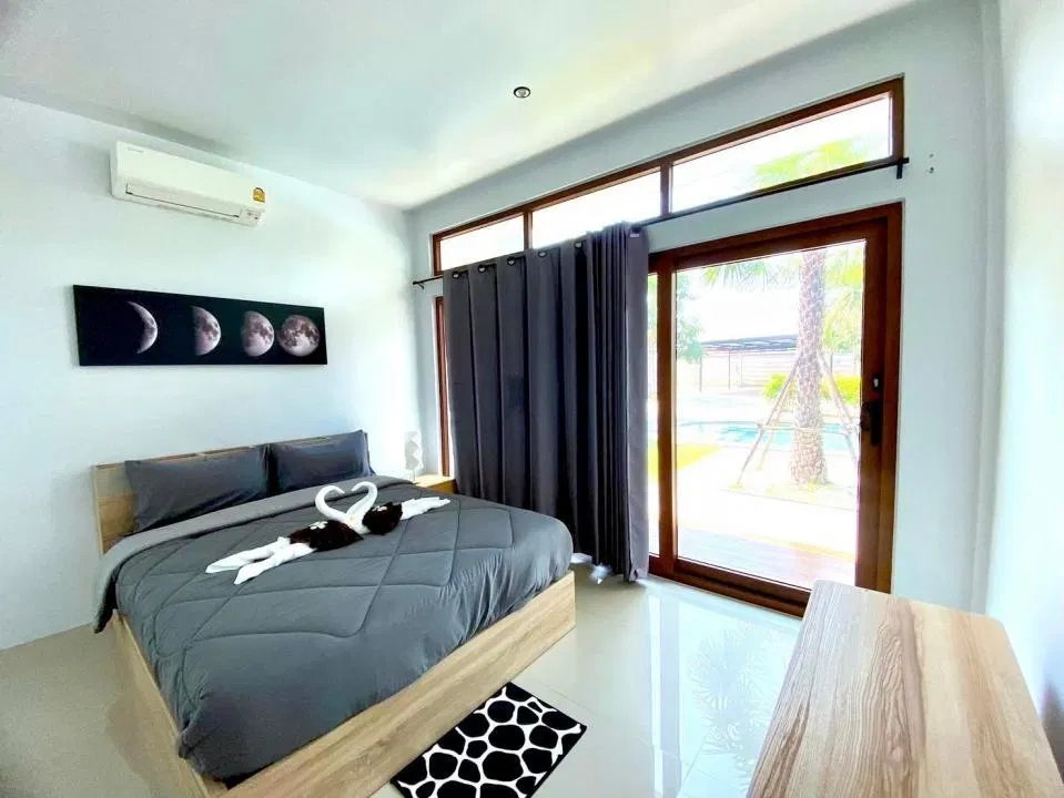 ห้องนอน Rocky pool villa
