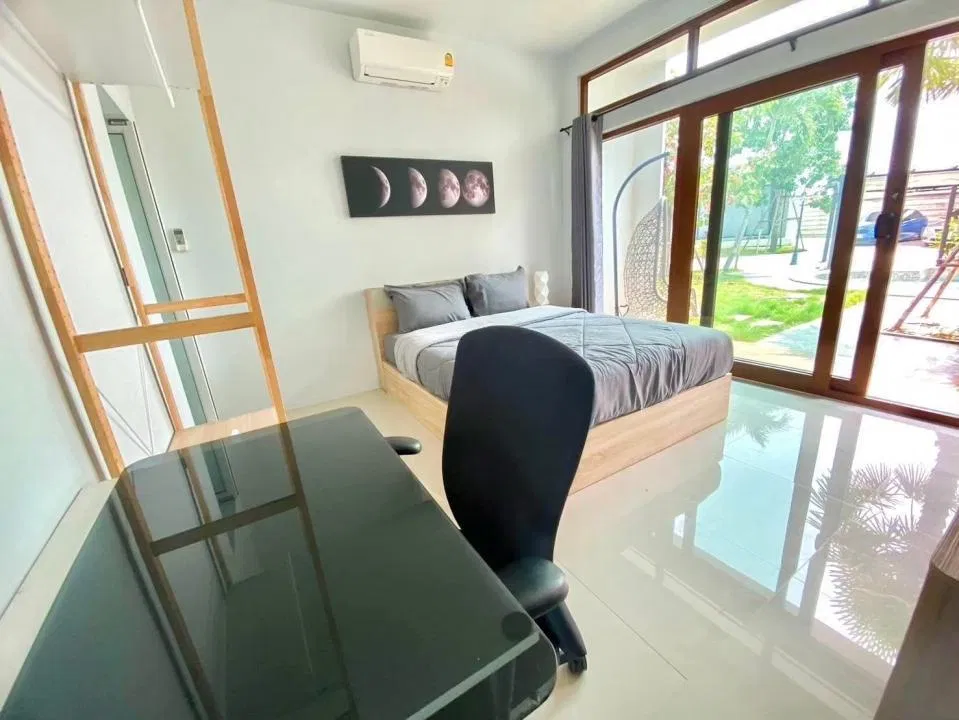 ห้องนอน Rocky pool villa