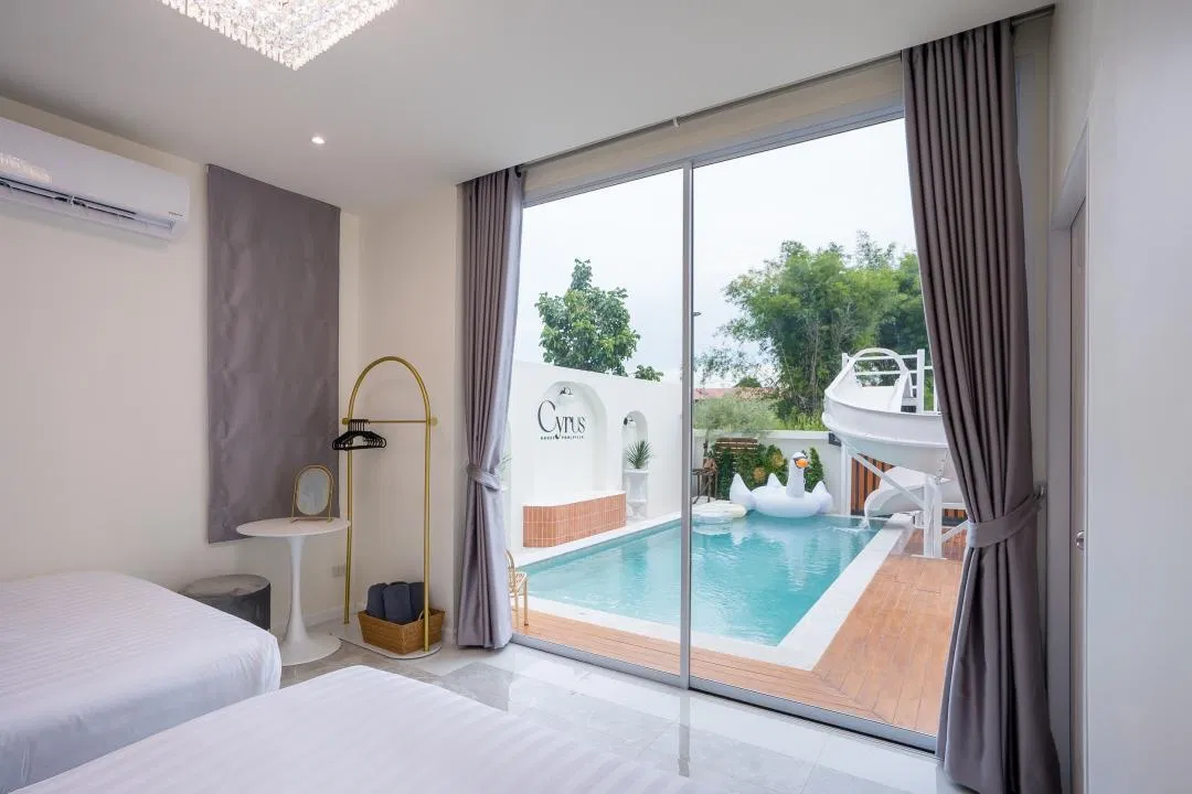 ห้องนอน Cyrus House Poolvilla