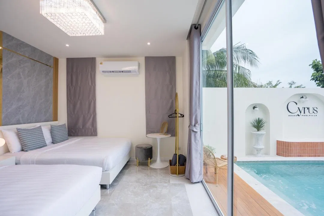 ห้องนอน Cyrus House Poolvilla