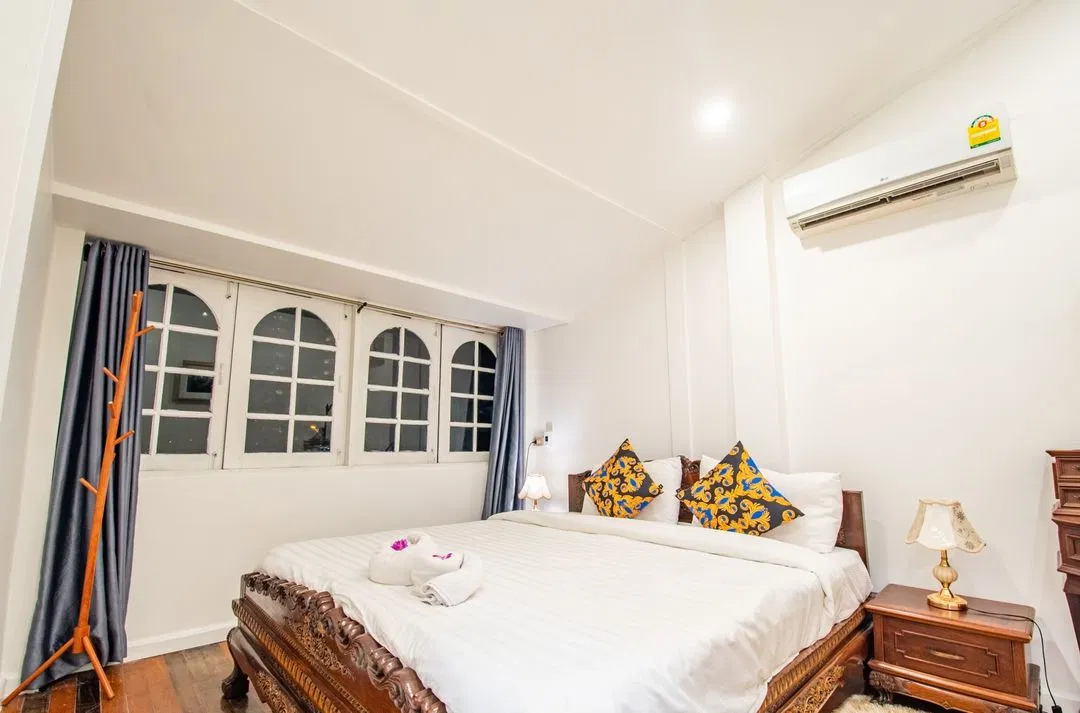 ห้องนอน Pupae Pool Villa Jomtien