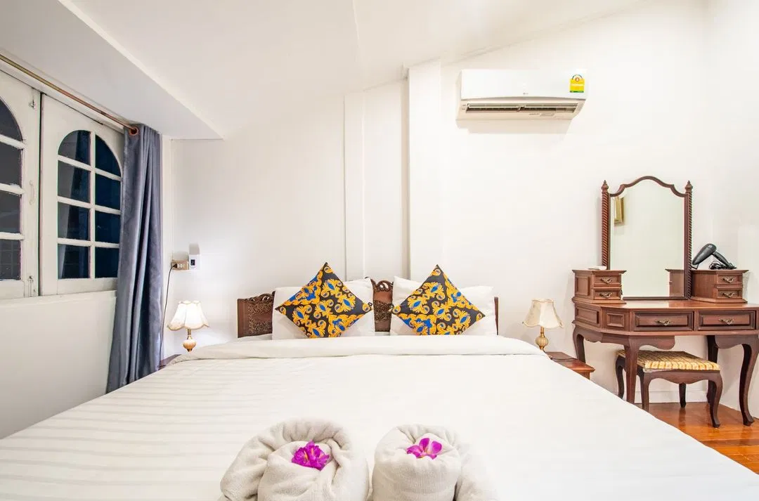 ห้องนอน Pupae Pool Villa Jomtien
