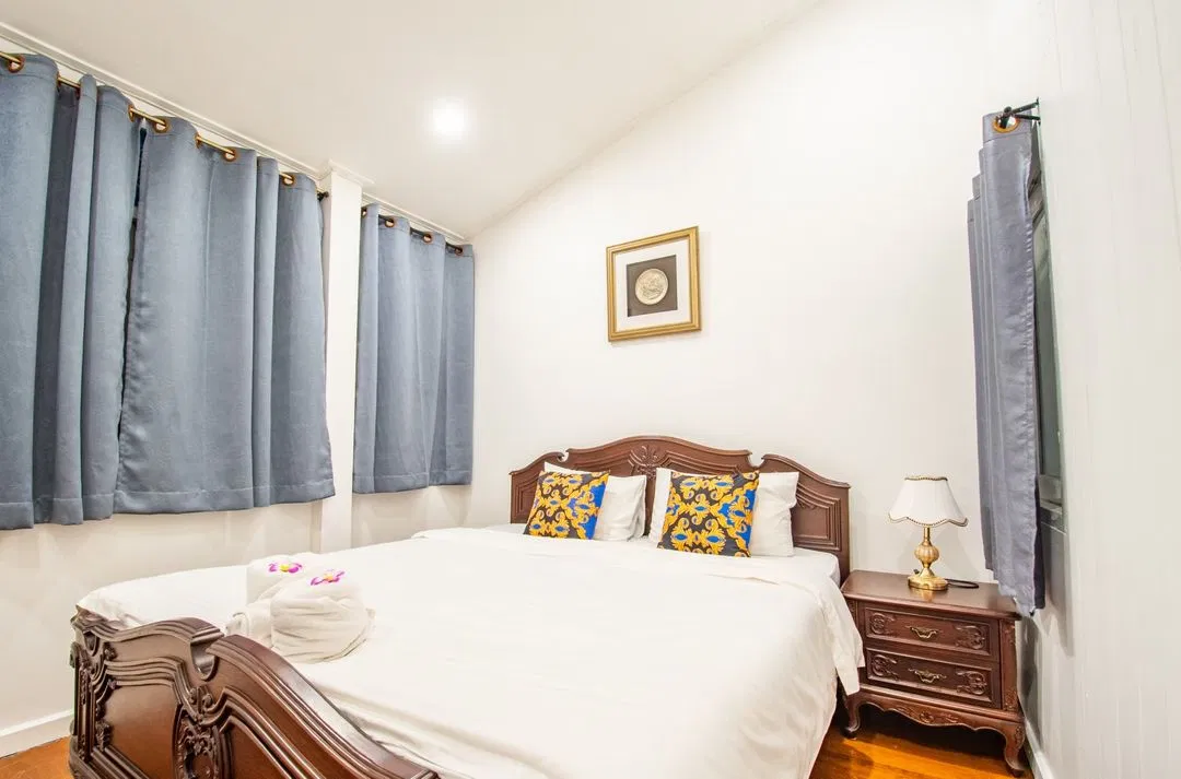 ห้องนอน Pupae Pool Villa Jomtien