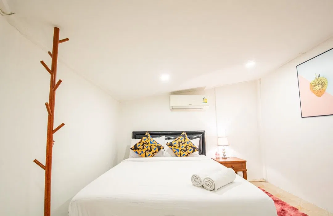 ห้องนอน Pupae Pool Villa Jomtien