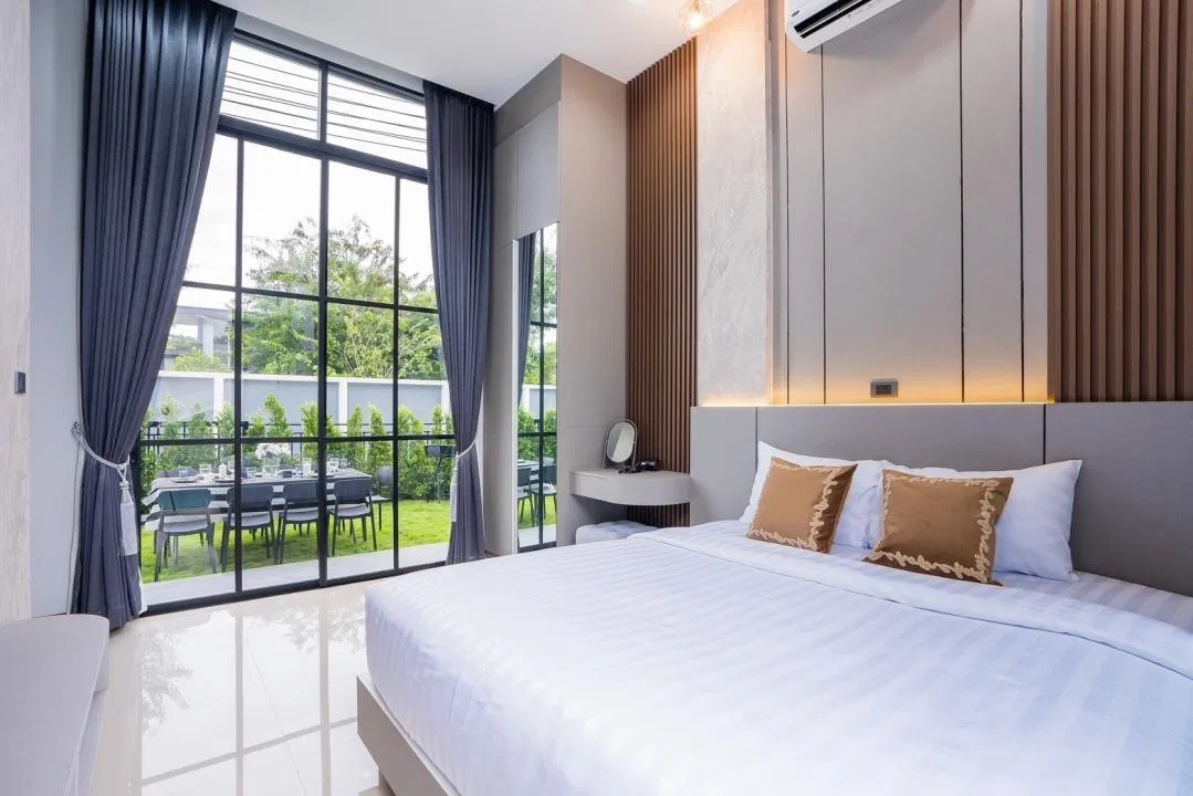 ห้องนอน Lava House Poolvilla