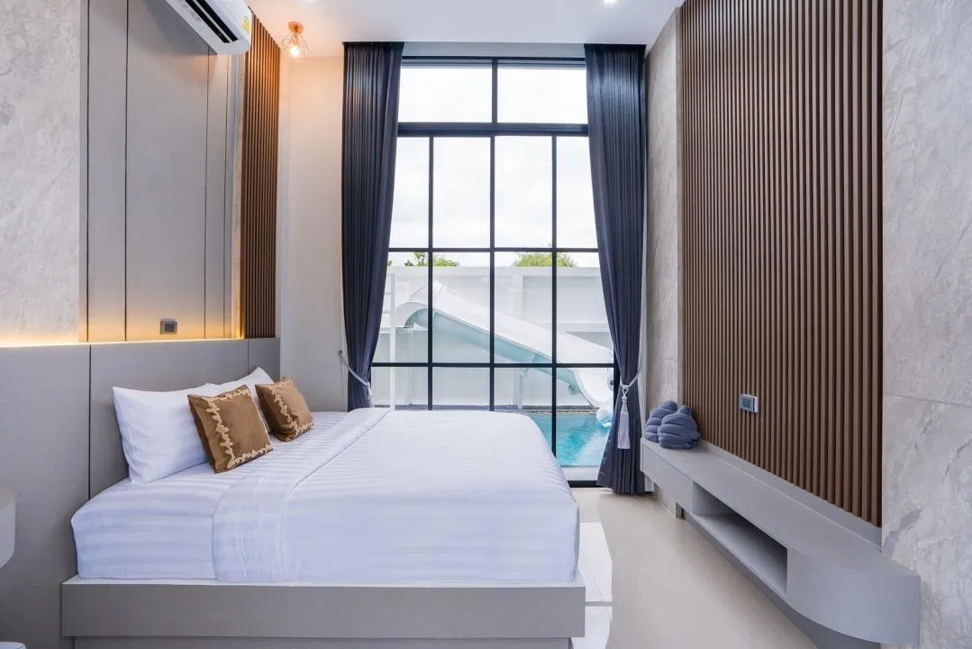 ห้องนอน Lava House Poolvilla