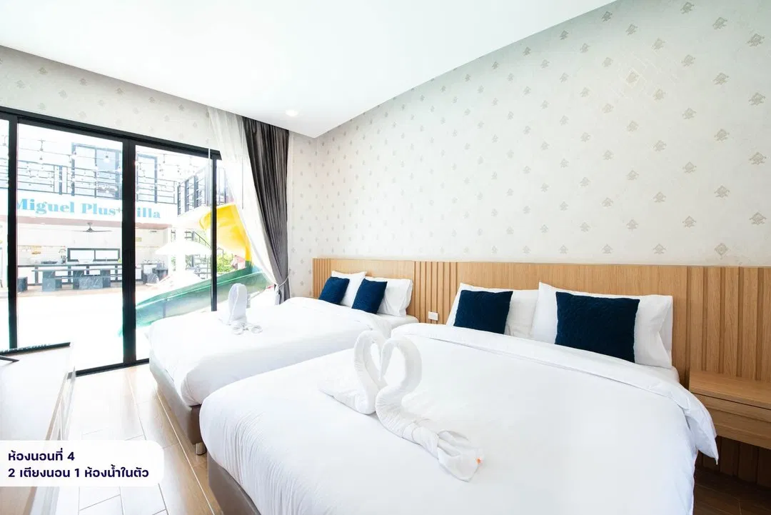 ห้องนอน Miguel Plus Pool Villa